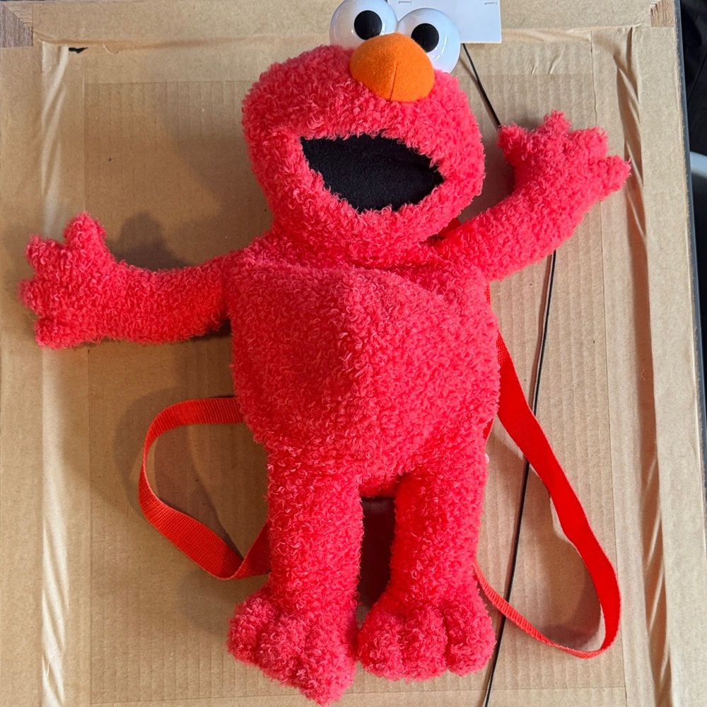 Sesame Street Elmo Plush Kids Backpack